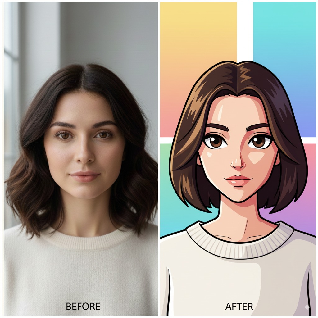 Cartoon Style - AI image transformation example